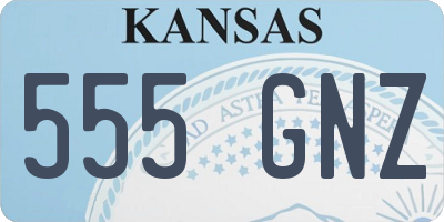 KS license plate 555GNZ