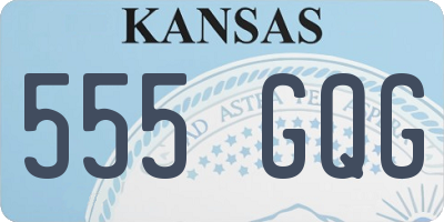 KS license plate 555GQG