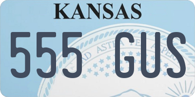 KS license plate 555GUS