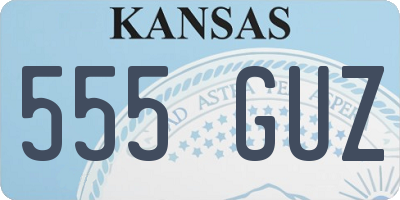 KS license plate 555GUZ