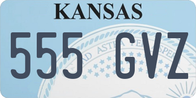 KS license plate 555GVZ