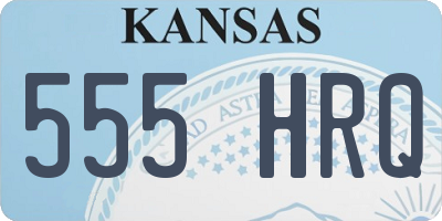 KS license plate 555HRQ