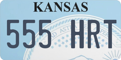 KS license plate 555HRT