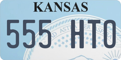 KS license plate 555HTO