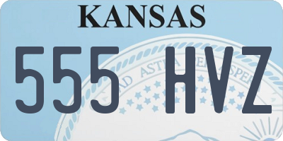 KS license plate 555HVZ