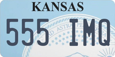 KS license plate 555IMQ