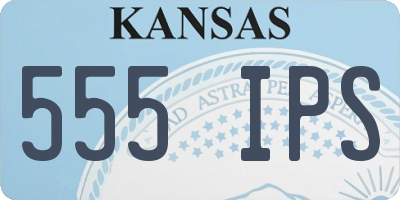 KS license plate 555IPS