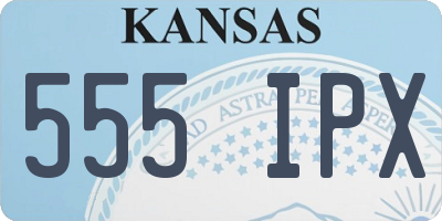 KS license plate 555IPX