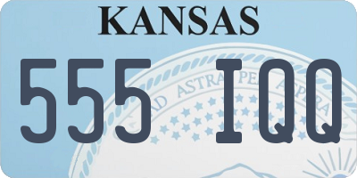KS license plate 555IQQ