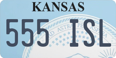 KS license plate 555ISL