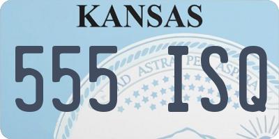 KS license plate 555ISQ