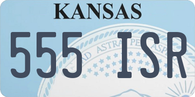 KS license plate 555ISR