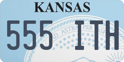 KS license plate 555ITH