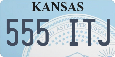 KS license plate 555ITJ