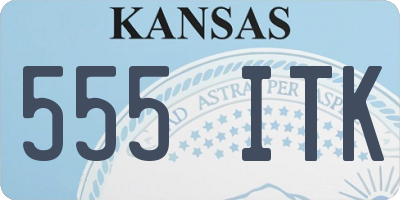 KS license plate 555ITK