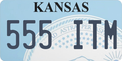 KS license plate 555ITM