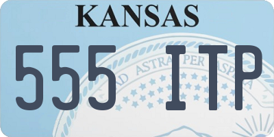 KS license plate 555ITP