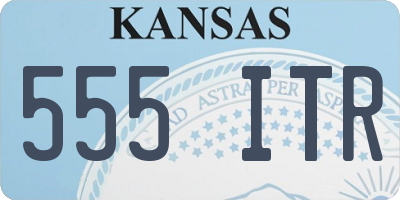 KS license plate 555ITR
