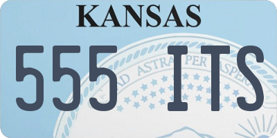 KS license plate 555ITS