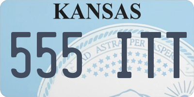 KS license plate 555ITT
