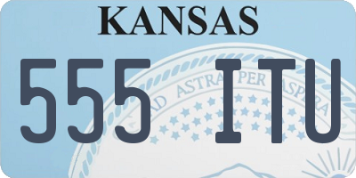 KS license plate 555ITU