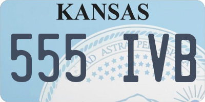 KS license plate 555IVB