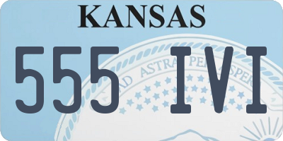 KS license plate 555IVI