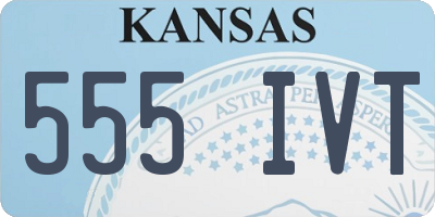KS license plate 555IVT