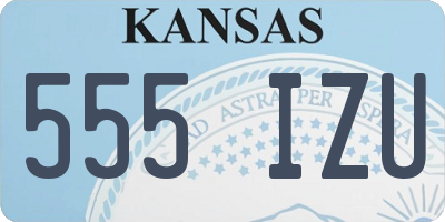 KS license plate 555IZU