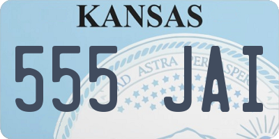 KS license plate 555JAI