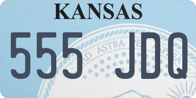 KS license plate 555JDQ