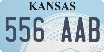 KS license plate 556AAB