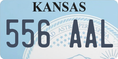 KS license plate 556AAL