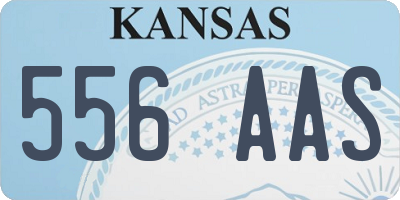 KS license plate 556AAS