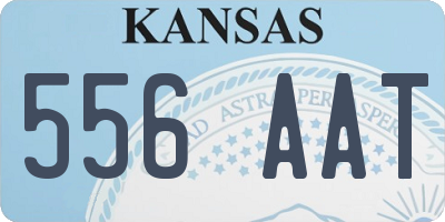 KS license plate 556AAT