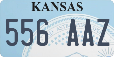 KS license plate 556AAZ