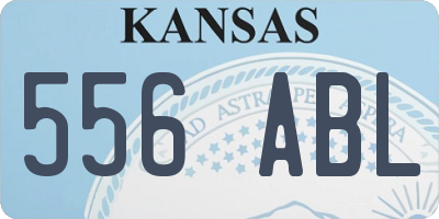 KS license plate 556ABL