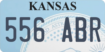 KS license plate 556ABR