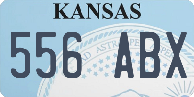 KS license plate 556ABX