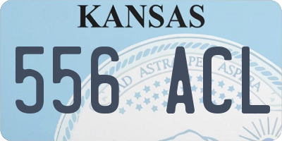 KS license plate 556ACL