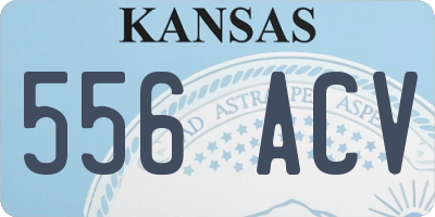 KS license plate 556ACV