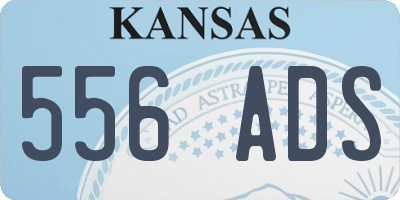 KS license plate 556ADS