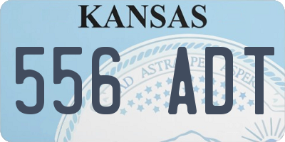 KS license plate 556ADT