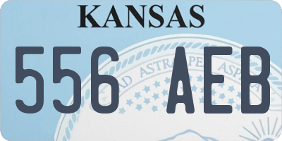 KS license plate 556AEB