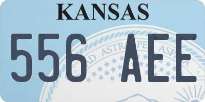 KS license plate 556AEE