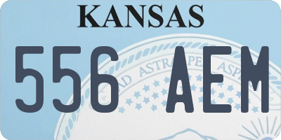 KS license plate 556AEM