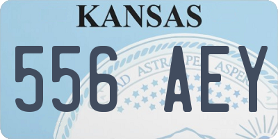 KS license plate 556AEY