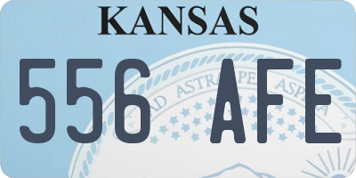 KS license plate 556AFE
