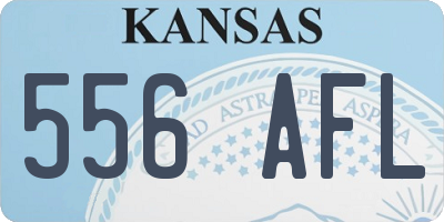 KS license plate 556AFL