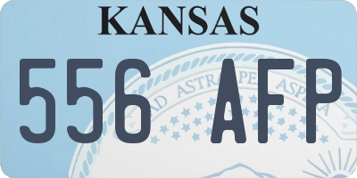 KS license plate 556AFP